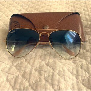 Ray-Ban Blue Gradient Aviator Sunglasses